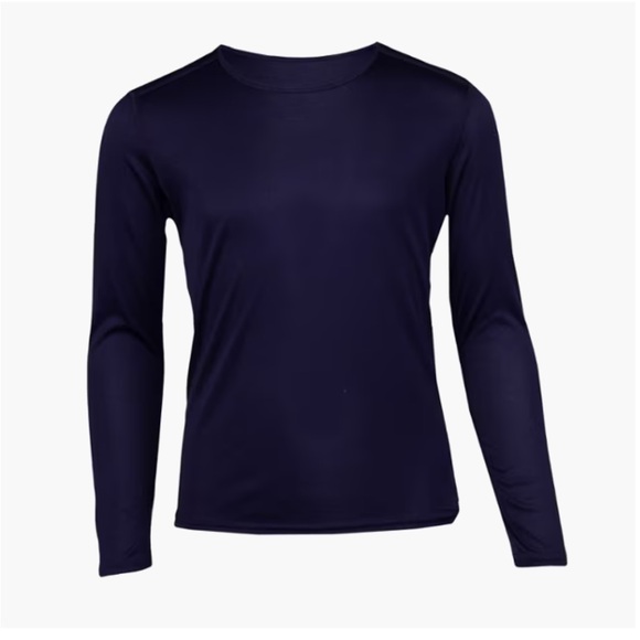 NWT Hot Chillys Youth Peach Skins Crewneck in Navy Sz S - Picture 1 of 8